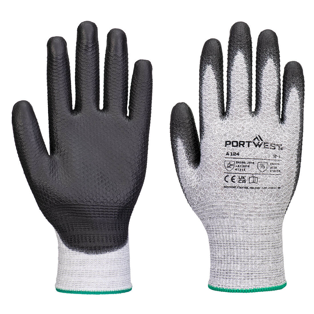 Portwest (A124) Grip 13 PU Diamond Knit Glove (Pk12)