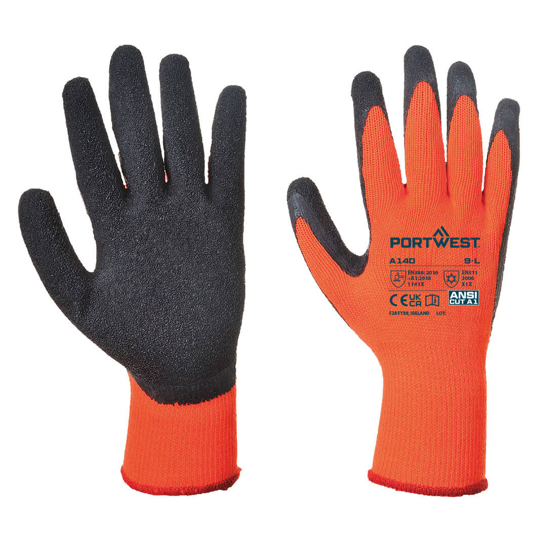 Portwest (A140) Cold 10 Latex Crinkle Glove