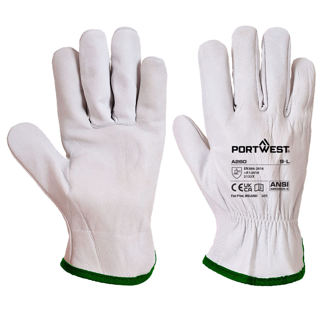 Portwest (A260) Leather Driver 115 Goat Grain Glove