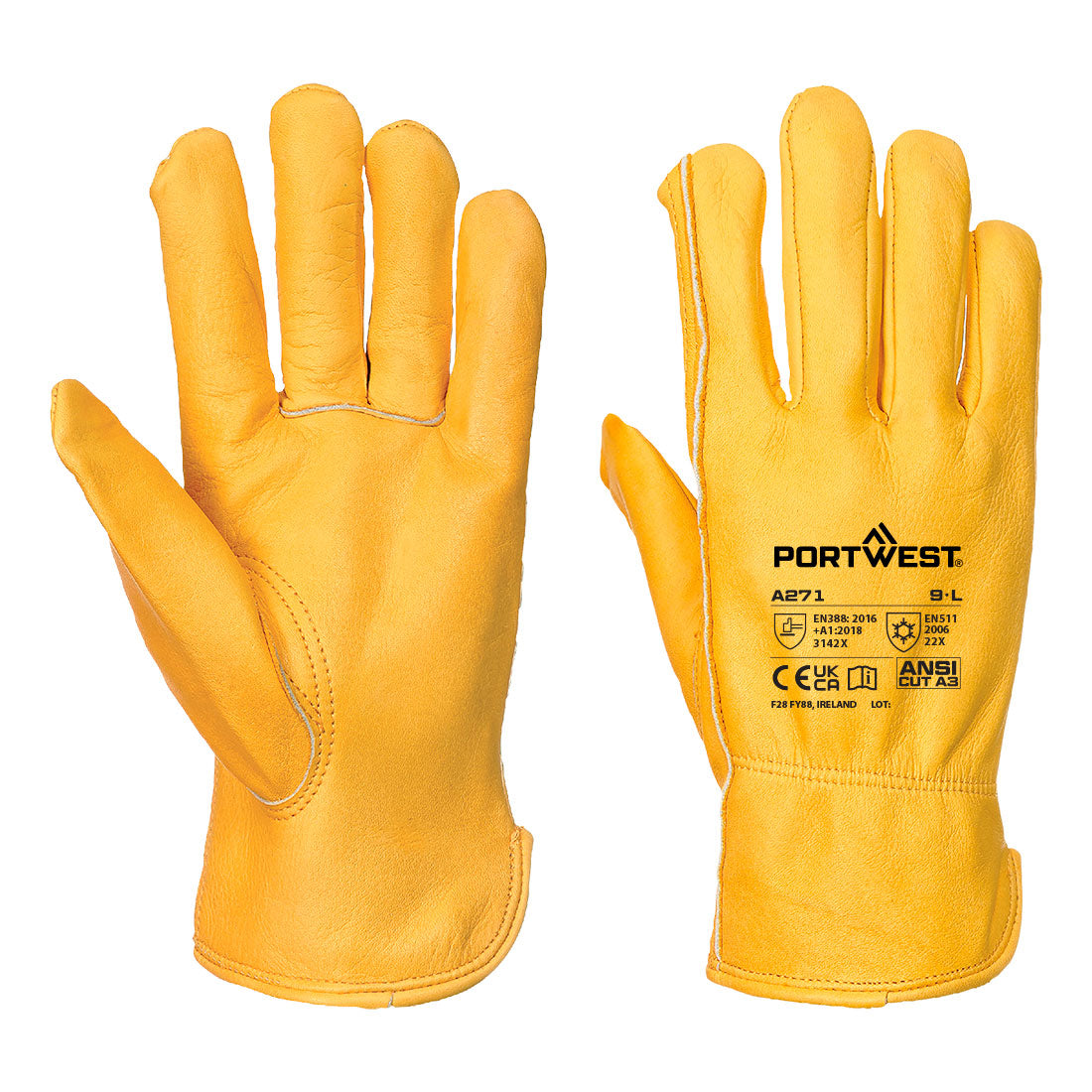 Portwest (A271) Cold 200 Cow Grain Driver Glove