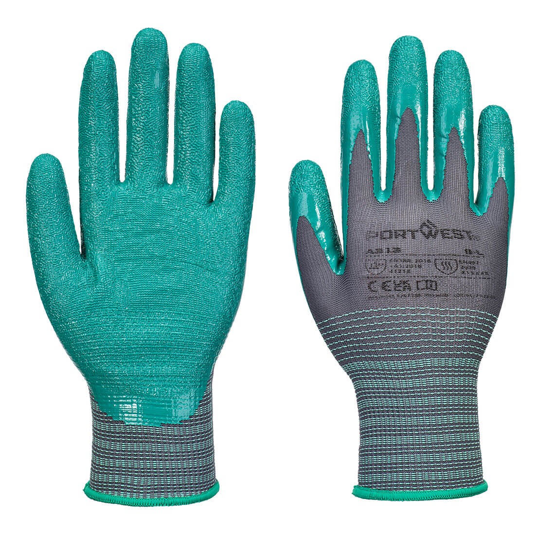 Portwest (A313) Grip 15 Nitrile Crinkle Glove (Pk12)