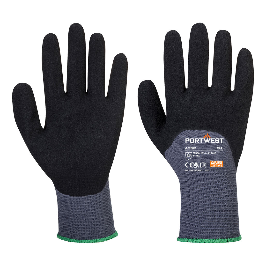Portwest (A352) Grip 15 Nitrile Sandy 3/4 Palm Glove