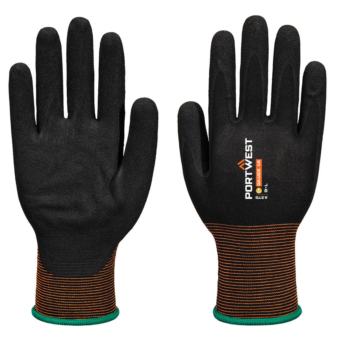Portwest (A375) GP Grip 18 Nitrile Smooth/Sandy Glove