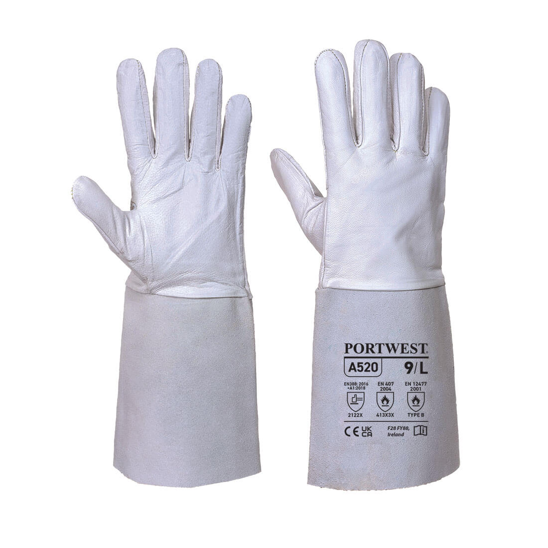 Portwest (A520) TIG Welders 85 Grain Leather Gauntlet