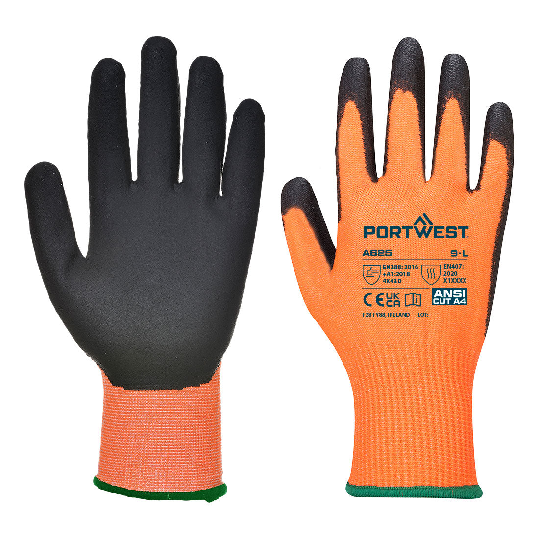 Portwest (A625) Cut D13 PU Viz-Tex Glove