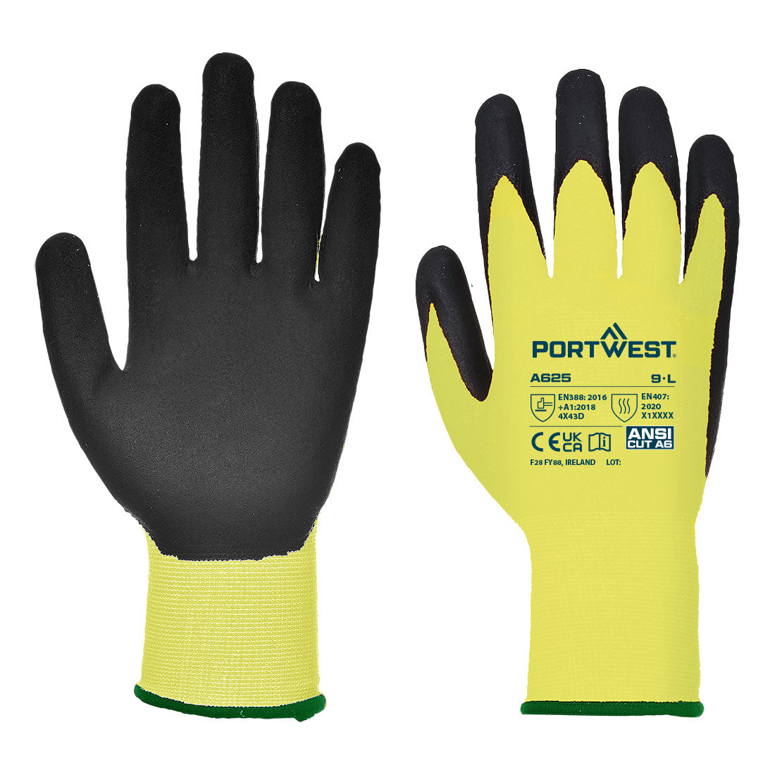 Portwest (A625) Cut D13 PU Viz-Tex Glove