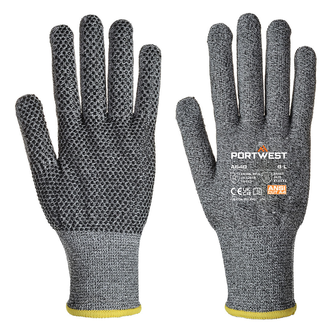 Portwest (A640) Cut D13 PVC Dot Glove
