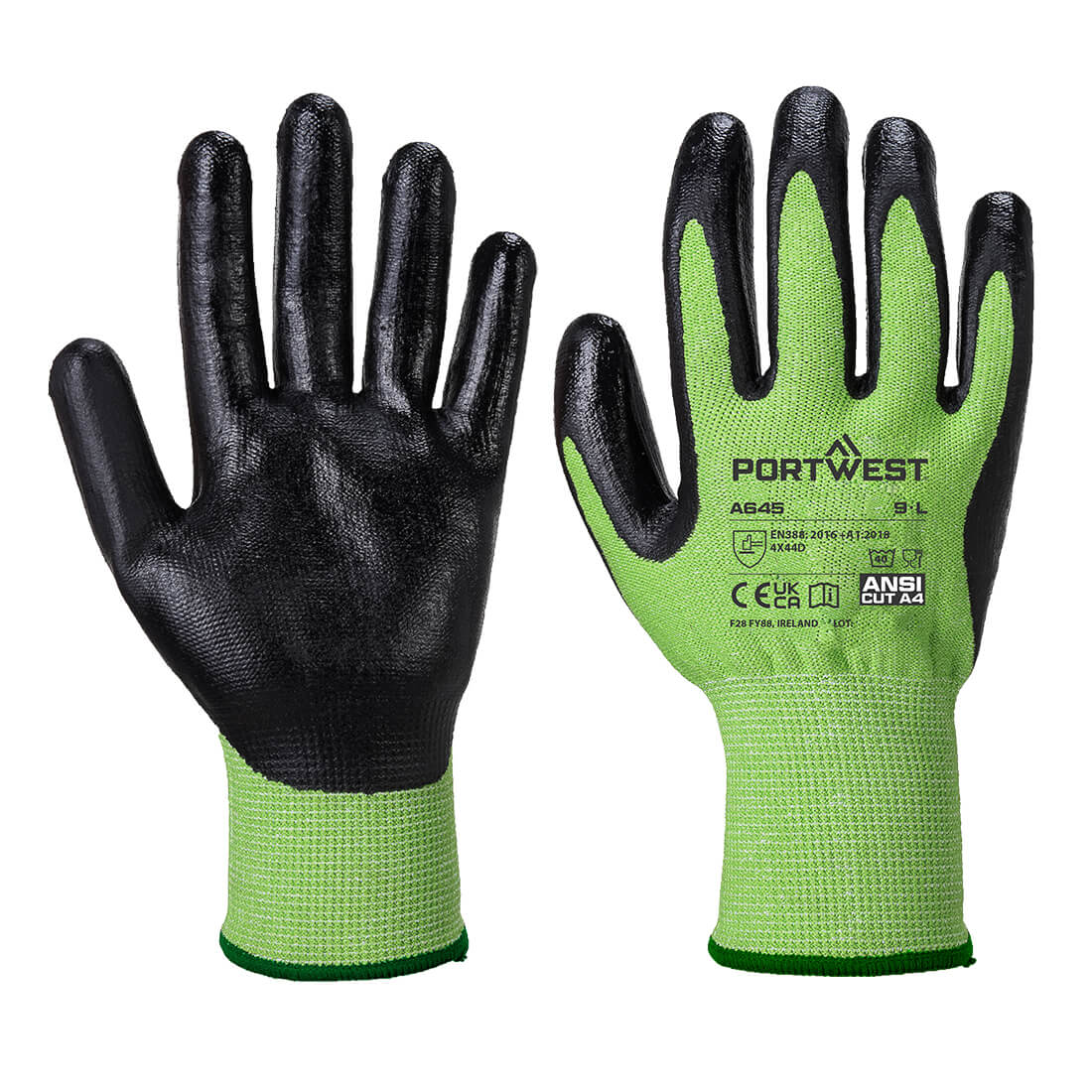 Portwest (A645) Cut D13 Nitrile Green Glove