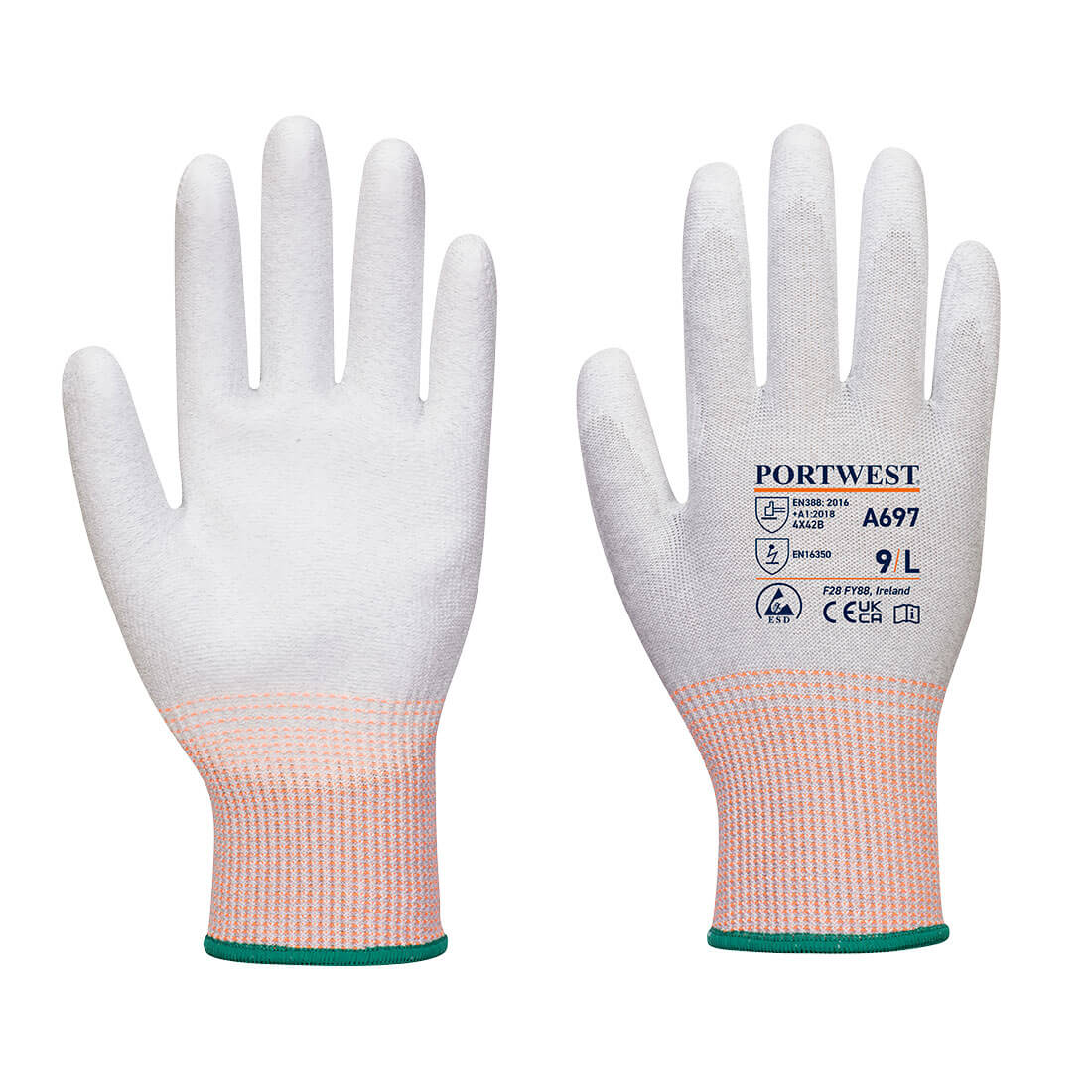 Portwest (A697) ESD Cut B13 PU Palm Glove (Pk12)