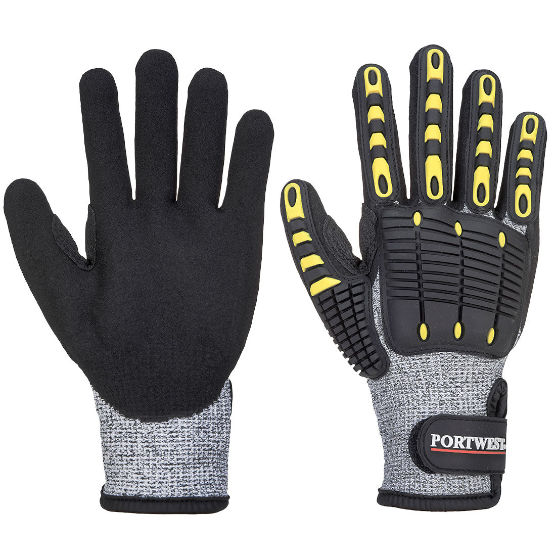 Portwest (A722) Impact C13 Nitrile Sandy Reinforced Palm Glove