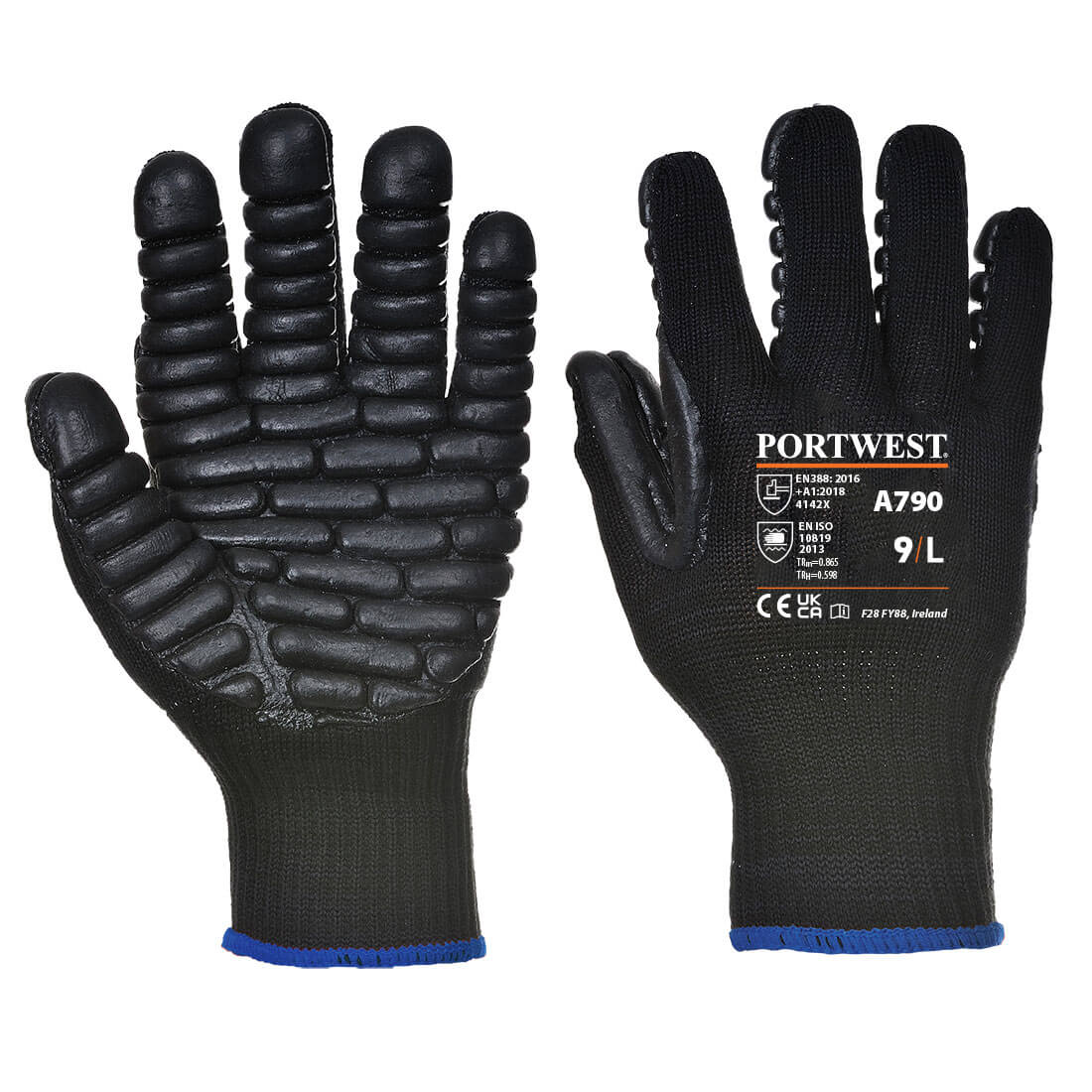 Portwest (A790) Anti-Vibration 10 Rubber Chloroprene Glove