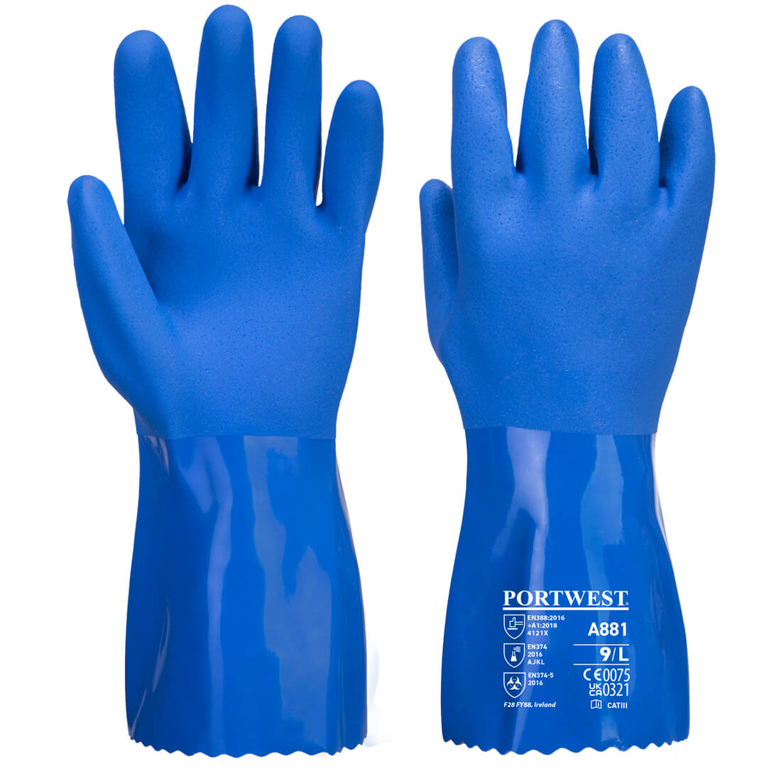Portwest (A881) Chem 300 PVC Marine Gauntlet