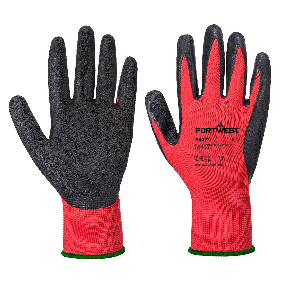 Portwest (AB174) Grip 13 Latex Crinkle Essential Multipack (Pk12)