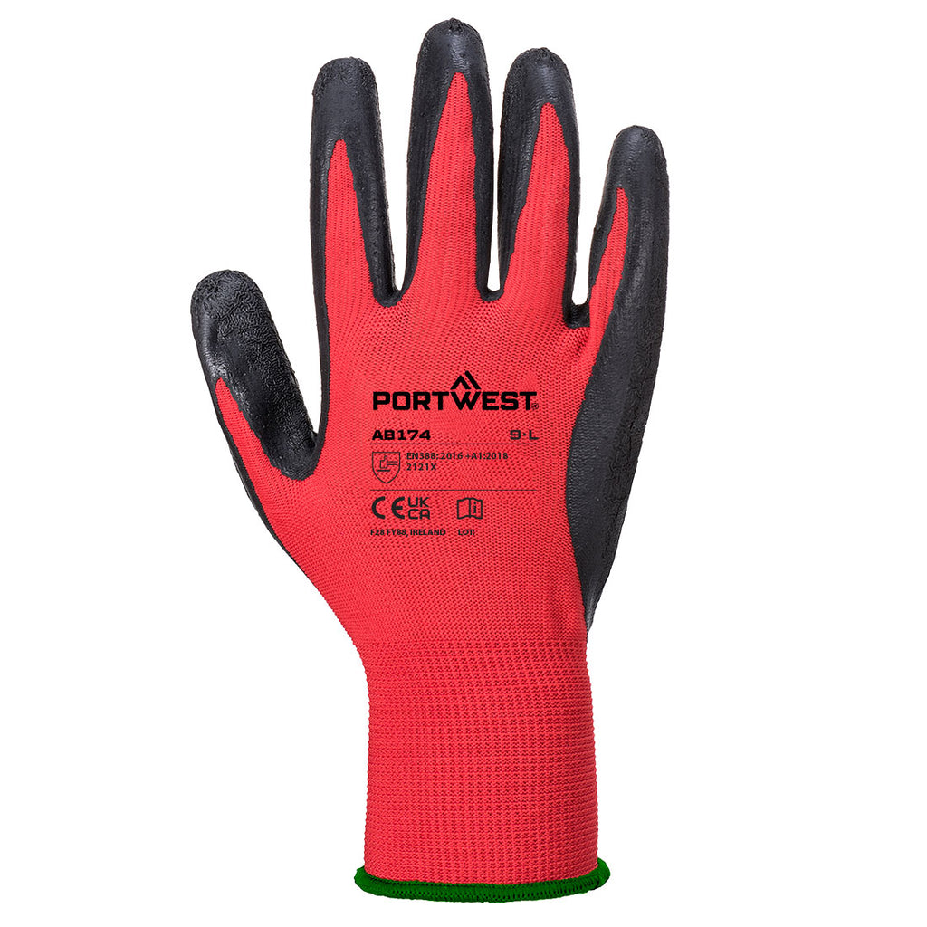 Portwest (AB174) Grip 13 Latex Crinkle Essential Multipack (Pk12)