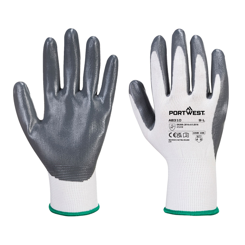 Portwest (AB310) Grip 13 Nitrile Essential Multipack (Pk 12)