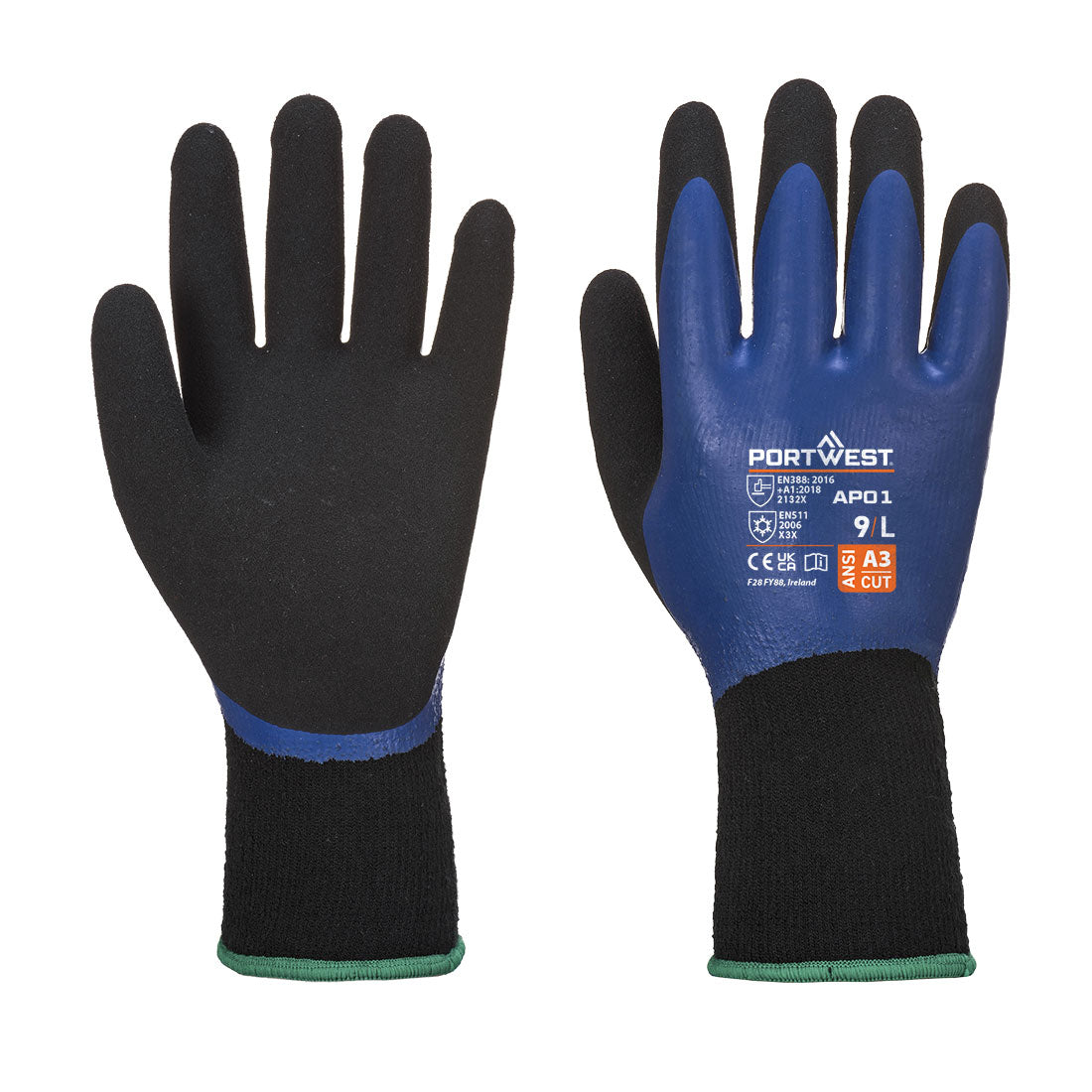 Portwest (AP01) Cold 13 Latex Aqua Glove