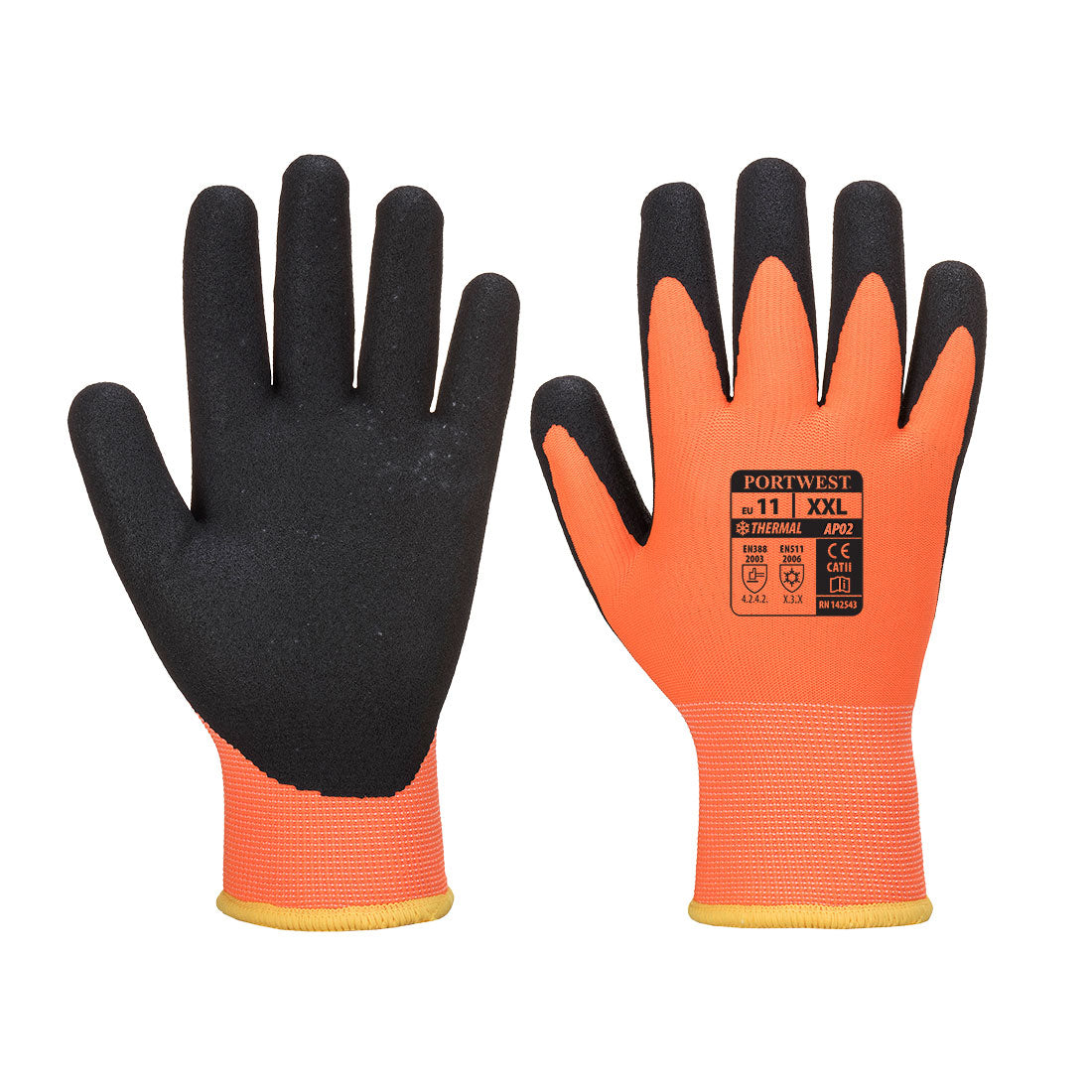 Portwest (AP02) Cold 10 Nitrile Sandy Liquid Repellent Glove