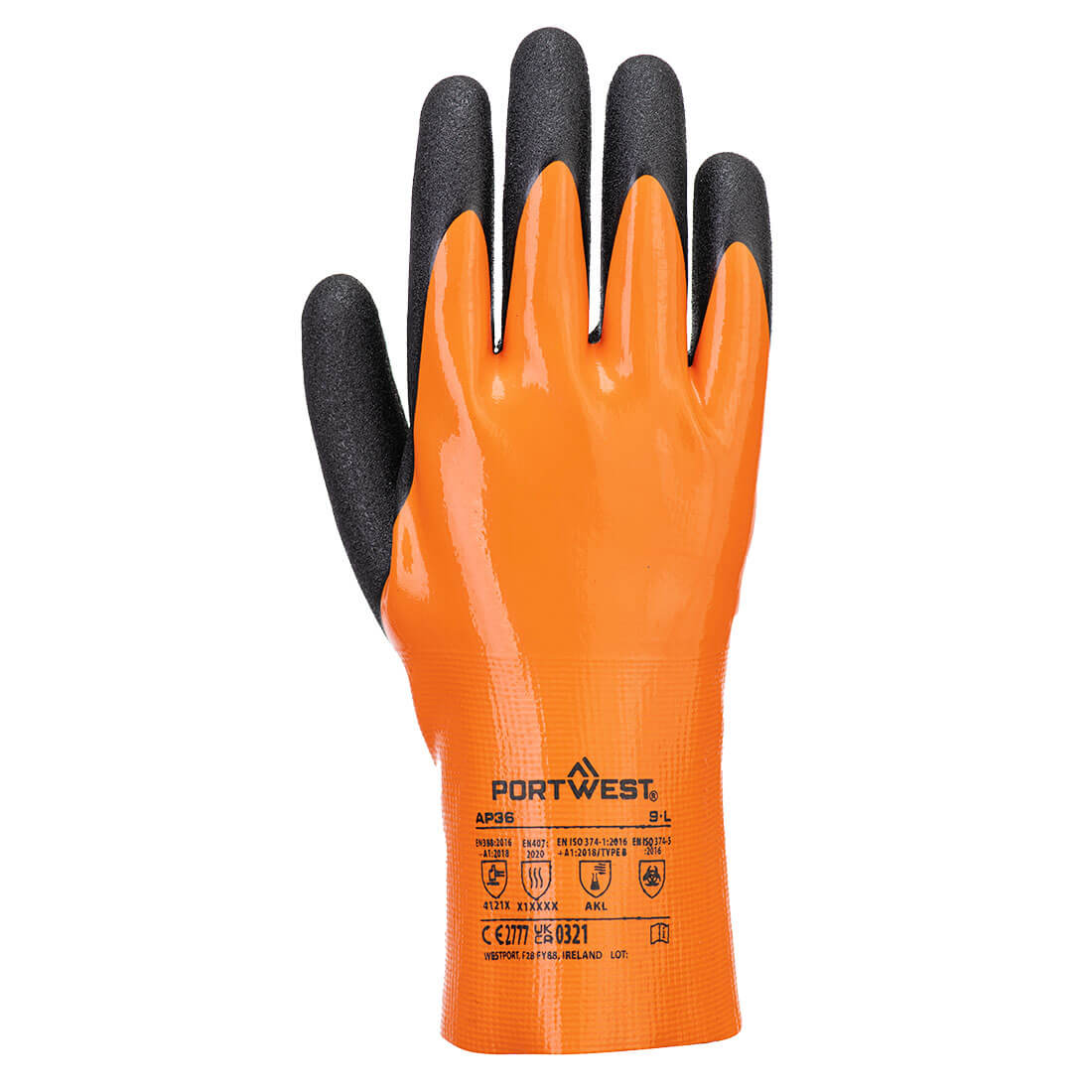 Portwest (AP36) Grip 18 Nitrile Double Gauntlet