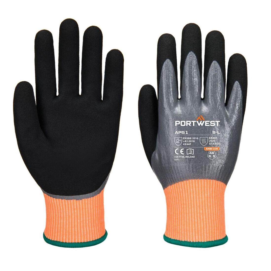 Portwest (AP51) Cut F15 Nitrile Aqua Glove