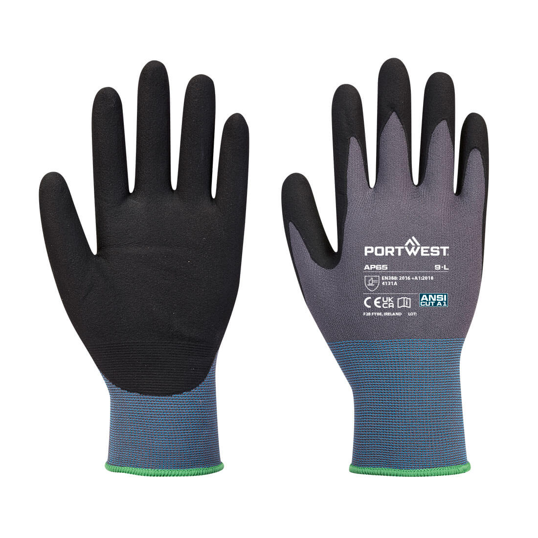 Portwest (AP65) Grip 15 Nitrile Foam Texpel Glove