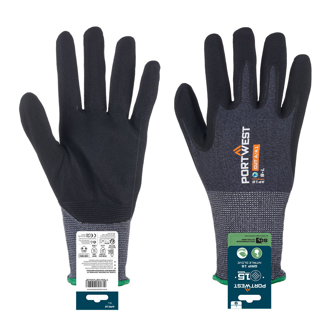Portwest (APR12) SG Grip 15 Nitrile Glove (Retail)