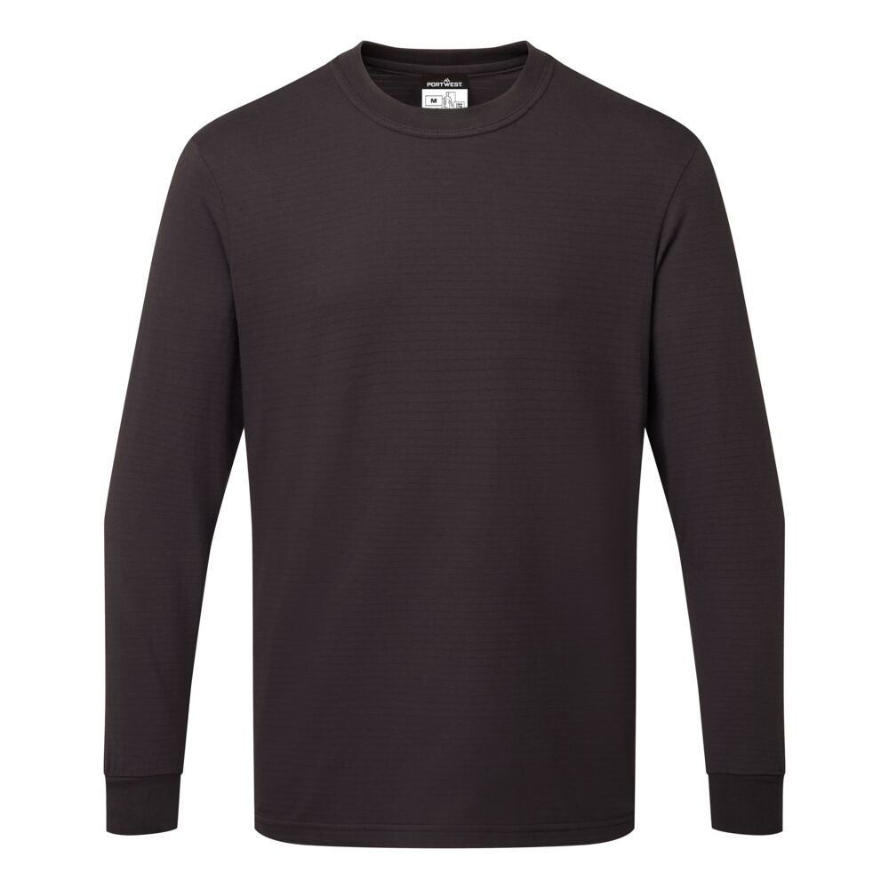 Portwest (AS22) Anti Static ESD T-Shirt L/S
