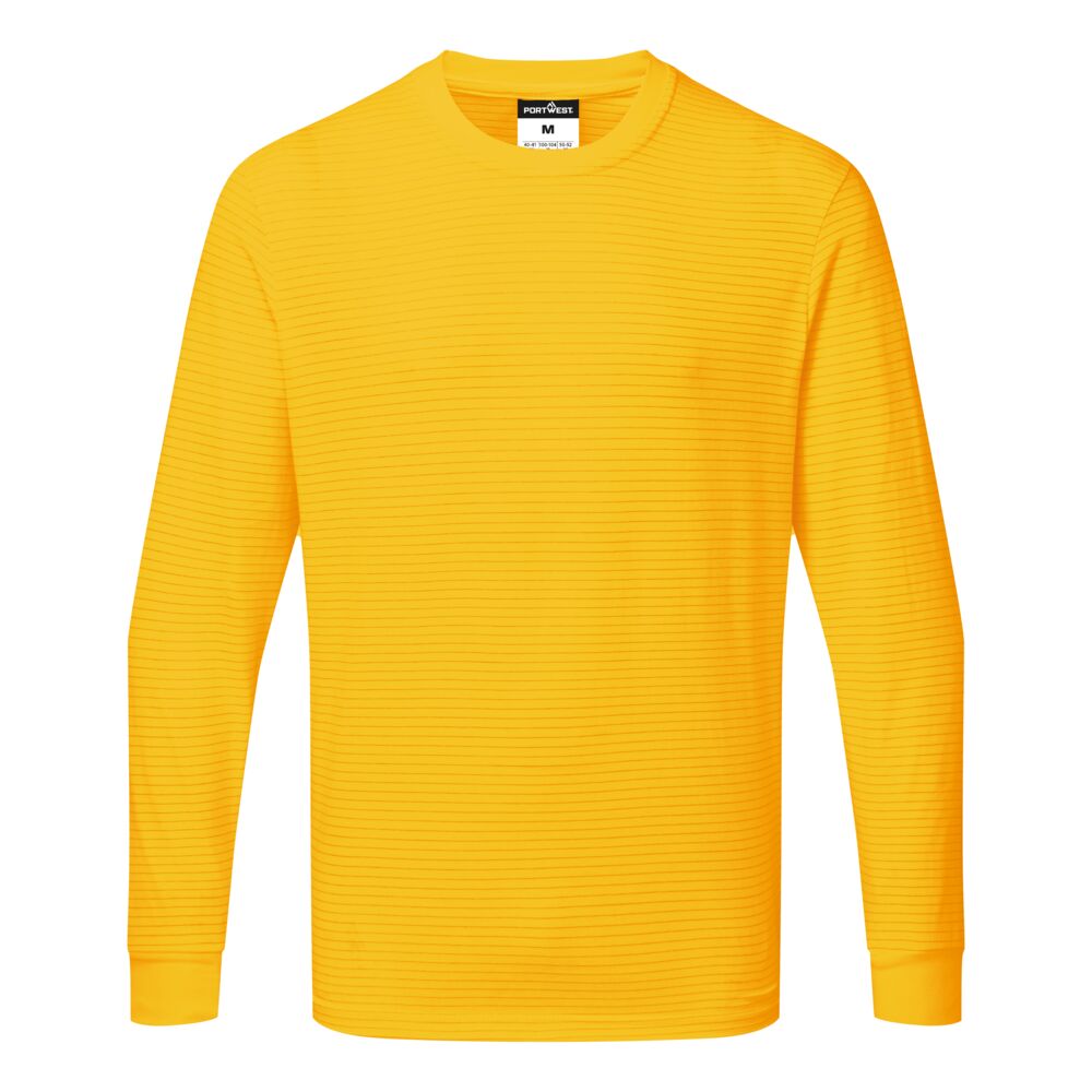 Portwest (AS22) Anti Static ESD T-Shirt L/S
