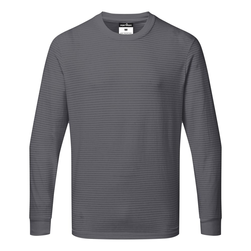 Portwest (AS22) Anti Static ESD T-Shirt L/S