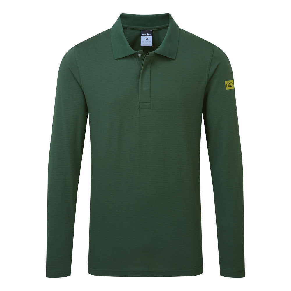 Portwest (AS23) Anti-Static ESD Polo Shirt L/S