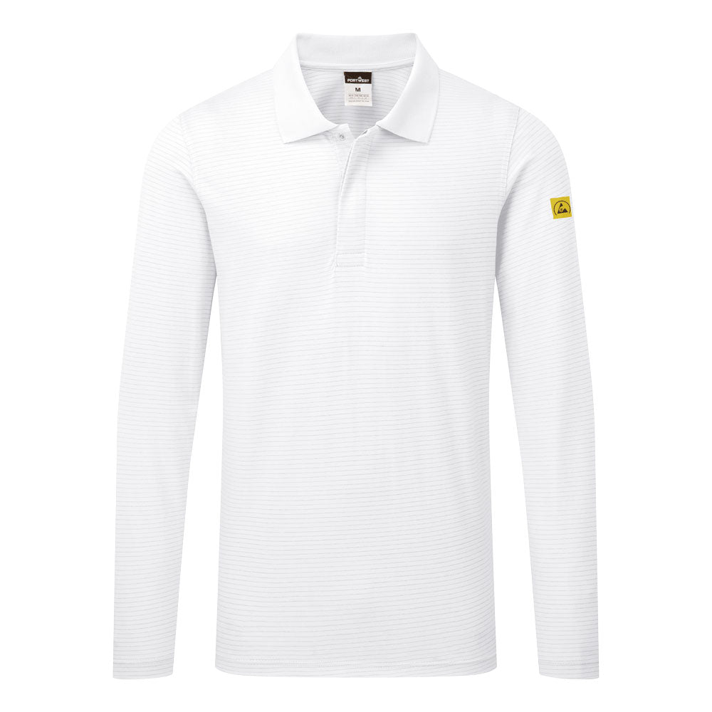 Portwest (AS23) Anti-Static ESD Polo Shirt L/S