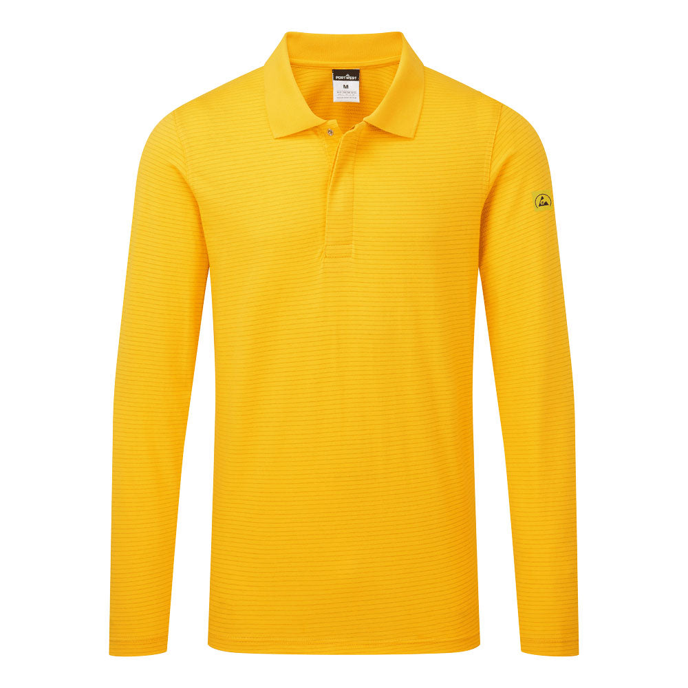 Portwest (AS23) Anti-Static ESD Polo Shirt L/S