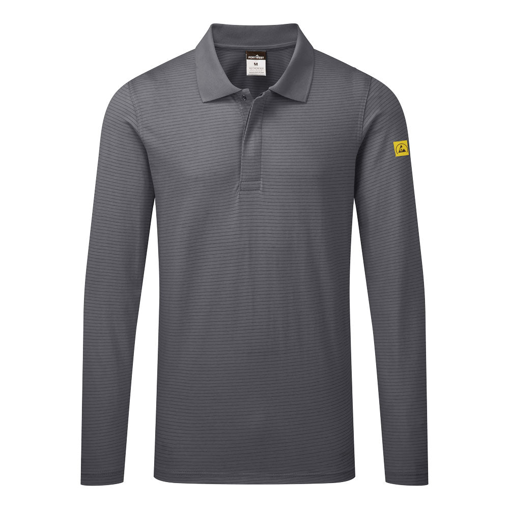 Portwest (AS23) Anti-Static ESD Polo Shirt L/S