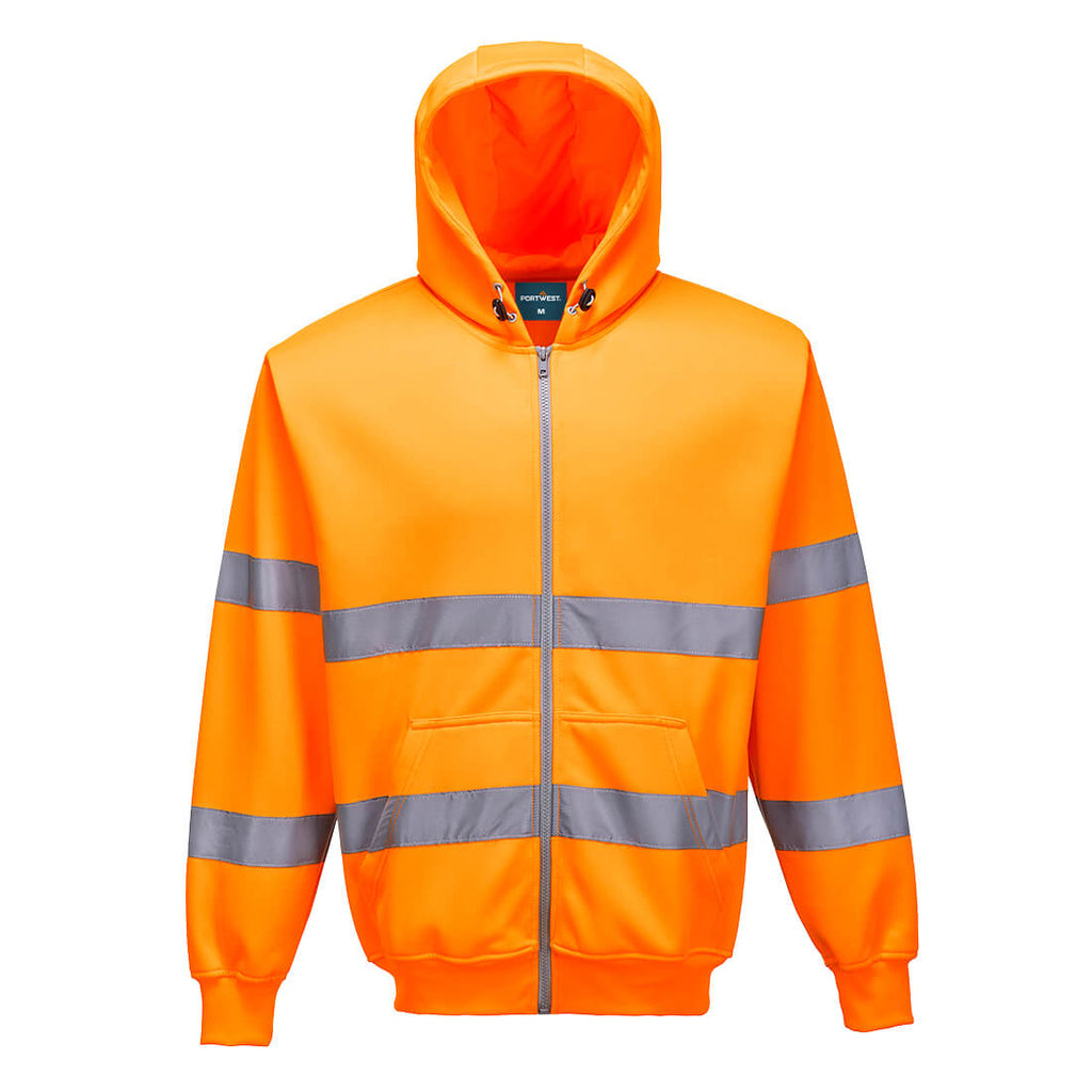 Portwest (B305) Hi-Vis Zipped Hoodie