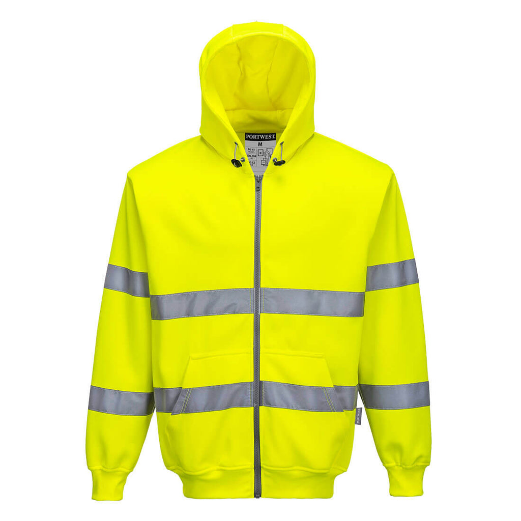 Portwest (B305) Hi-Vis Zipped Hoodie