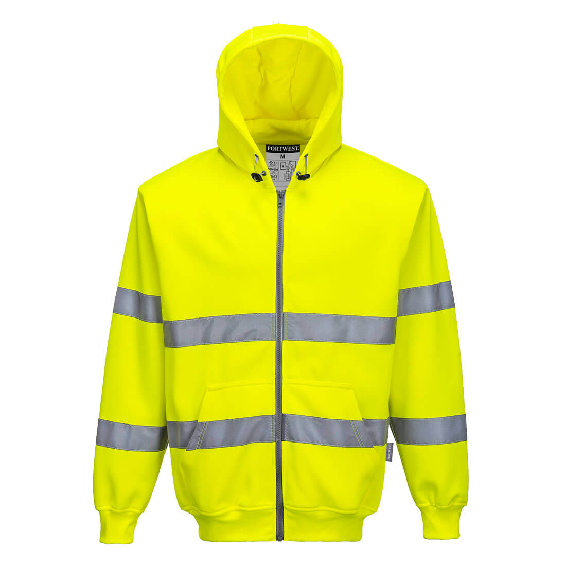 Portwest (B305) Hi-Vis Zipped Hoodie