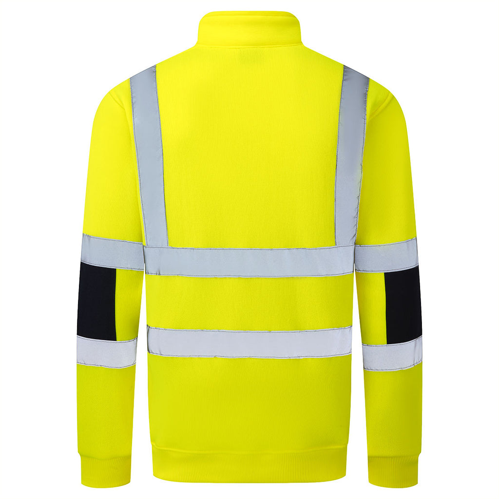 Portwest (B314) Hi-Vis Knit  1/2 Zip Sweatshirt