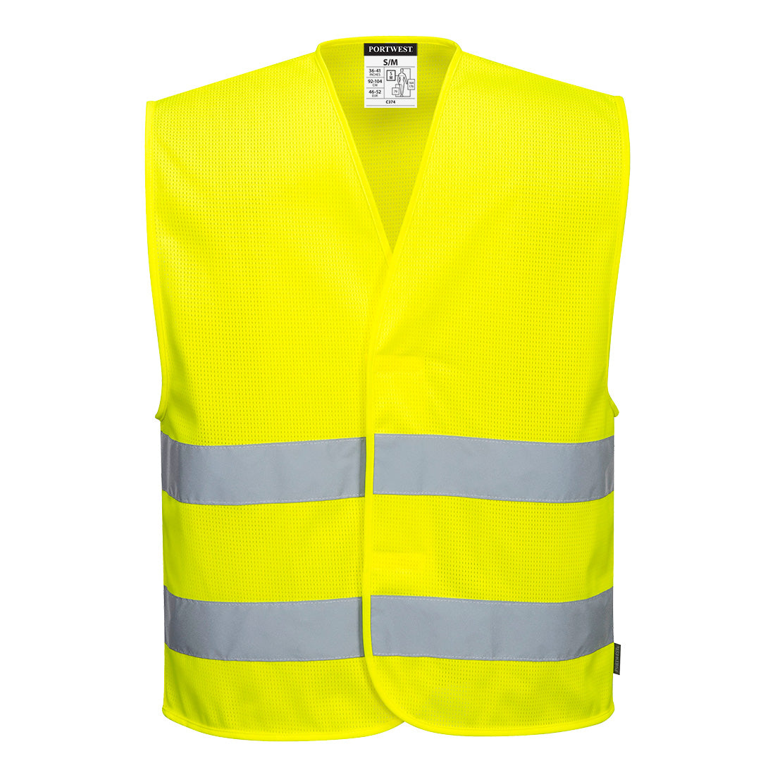 Portwest (C374) Hi-Vis Mesh Two Band Vest