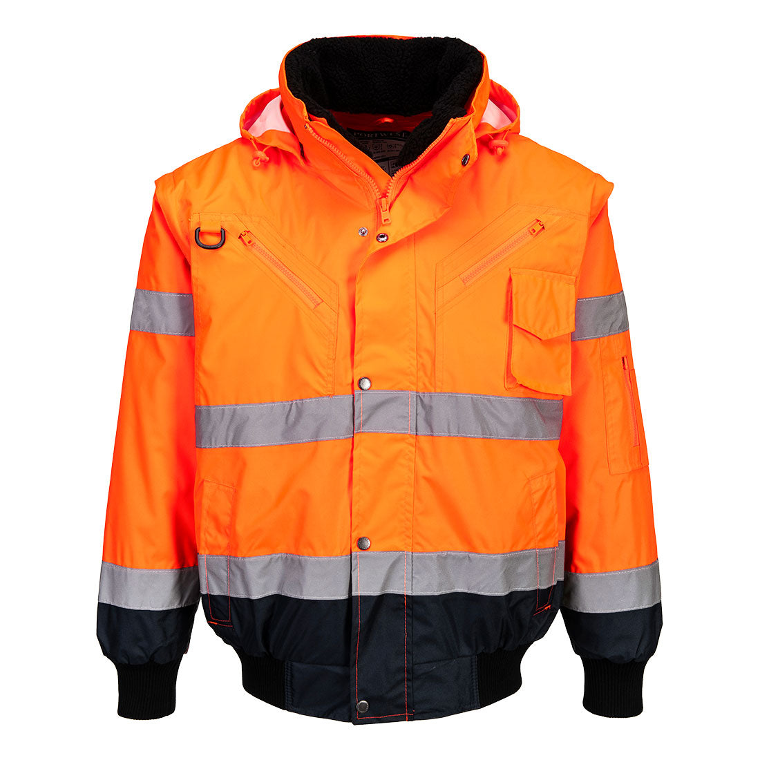 Portwest (C465) Hi-Vis 3-in-1 Contrast Bomber Jacket