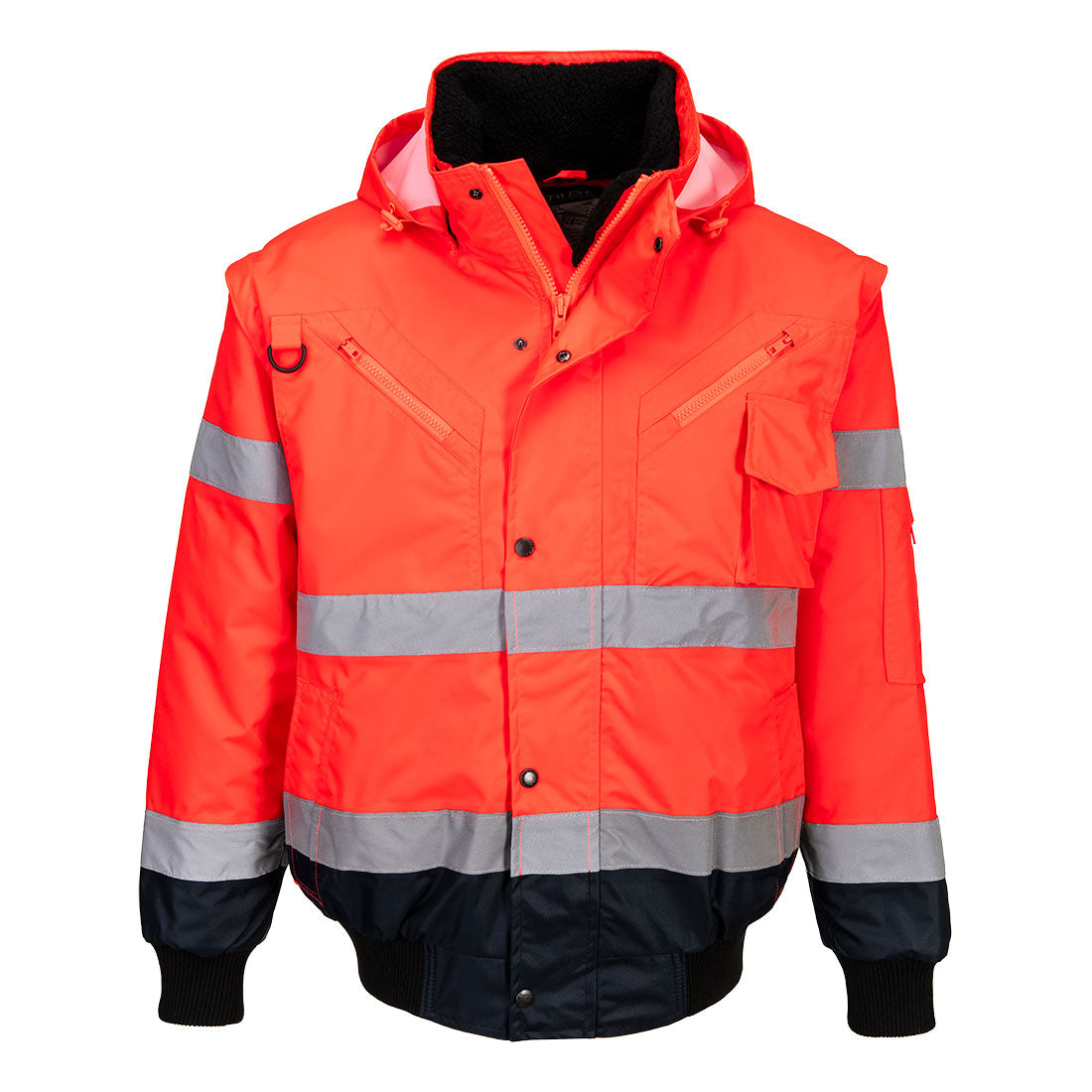 Portwest (C465) Hi-Vis 3-in-1 Contrast Bomber Jacket