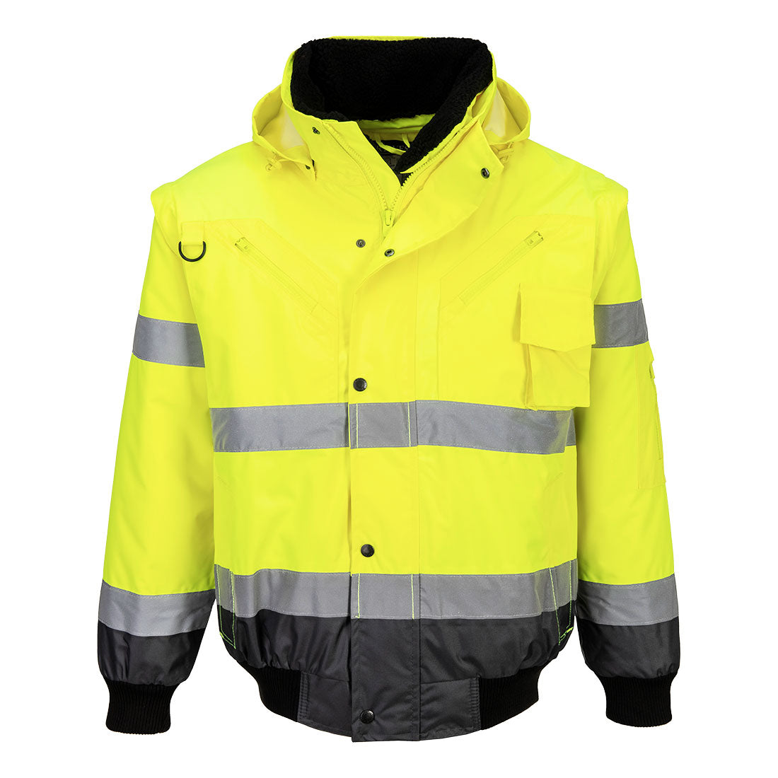 Portwest (C465) Hi-Vis 3-in-1 Contrast Bomber Jacket
