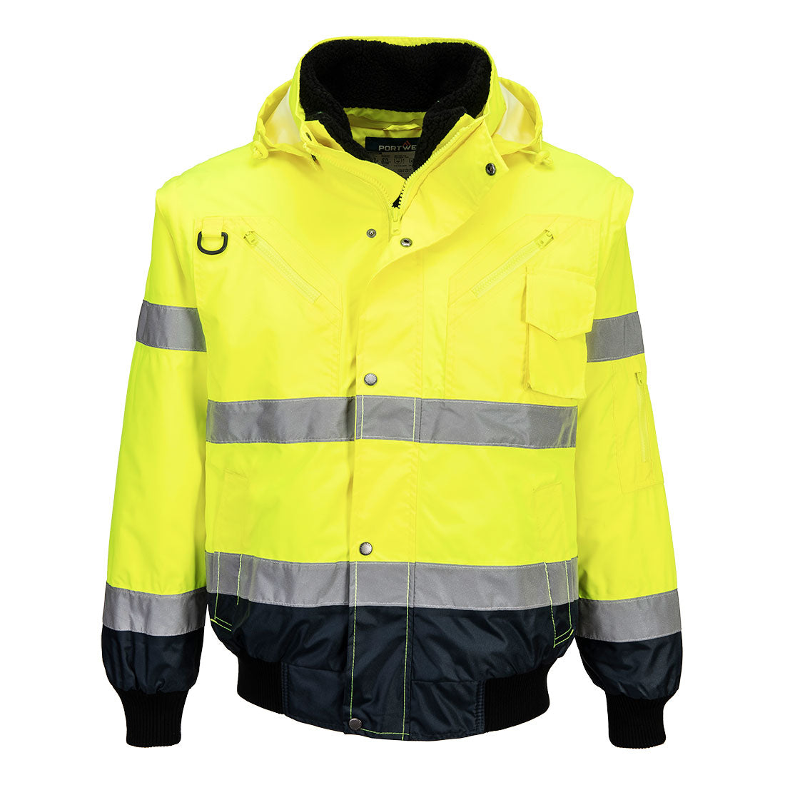 Portwest (C465) Hi-Vis 3-in-1 Contrast Bomber Jacket
