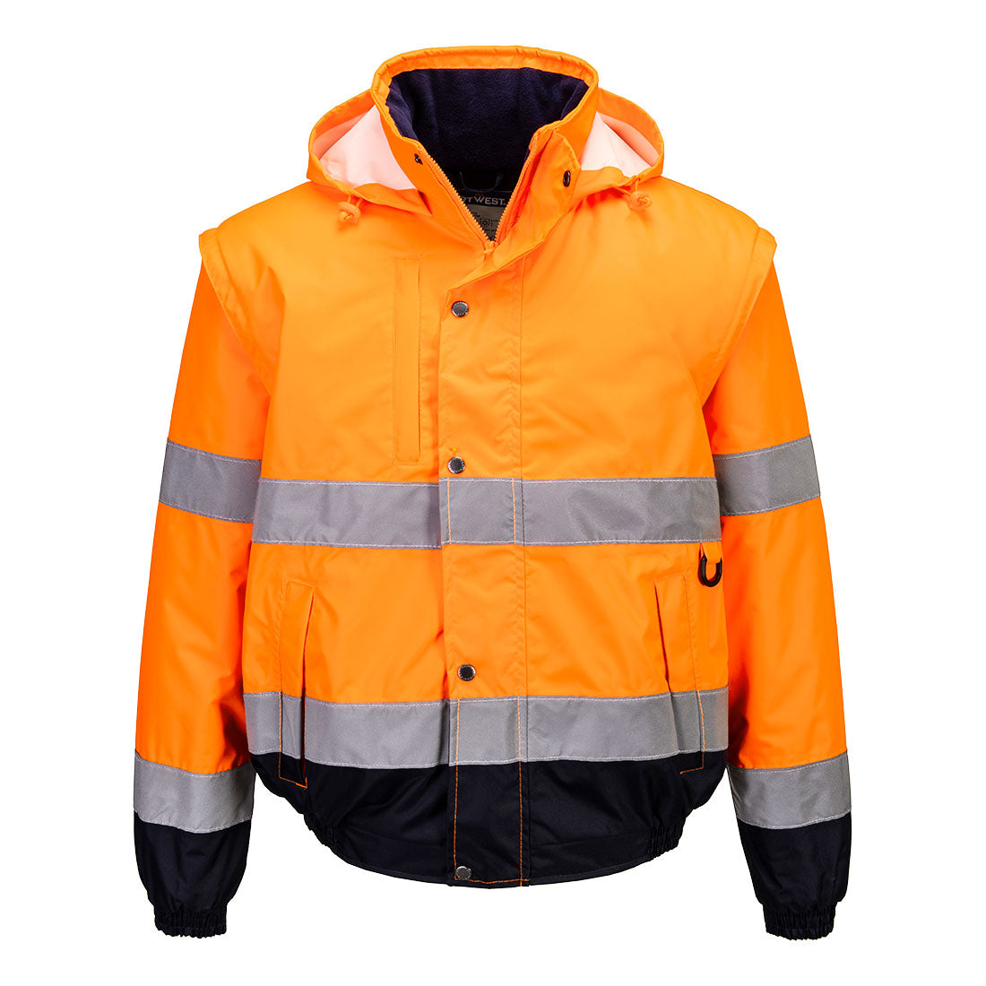 Portwest (C468) Hi-Vis 2-in-1 Contrast Bomber Jacket