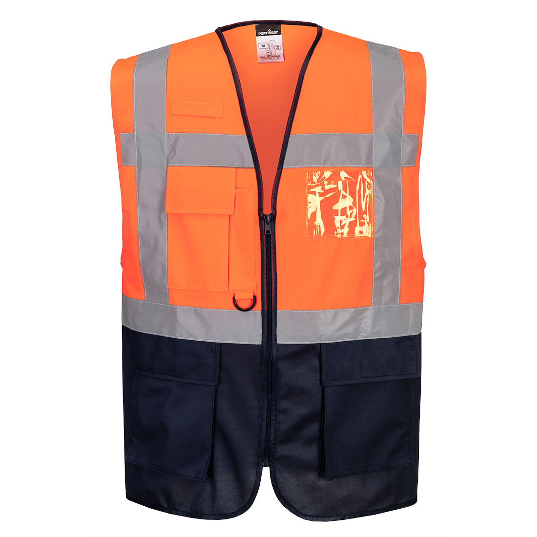 Portwest (C476) Warsaw Hi-Vis Contrast Executive Vest