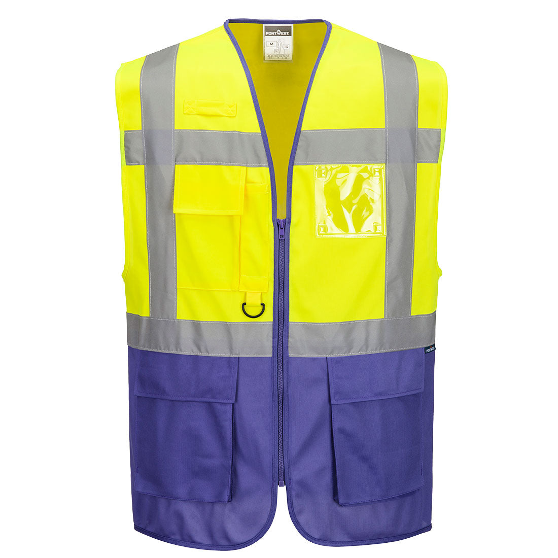 Portwest (C476) Warsaw Hi-Vis Contrast Executive Vest