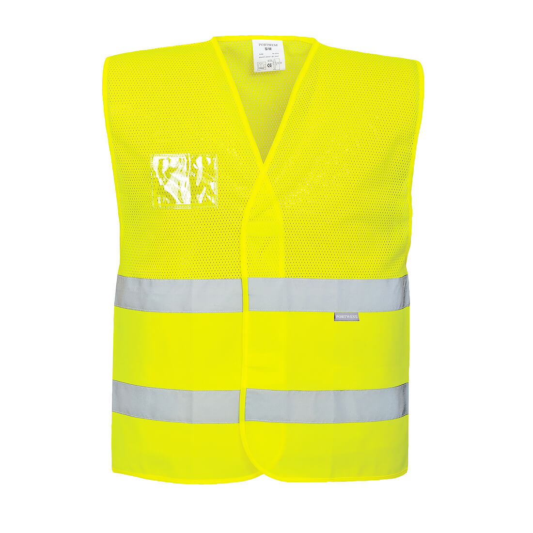 Portwest (C494) Hi-Vis Half Mesh Two Band Vest