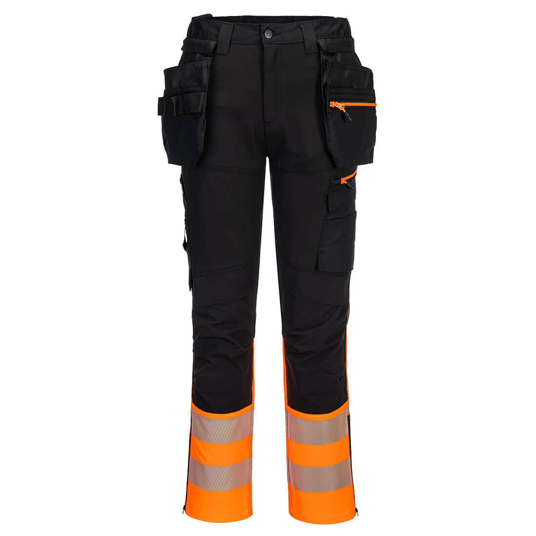Portwest (DX457) DX4 Hi-Vis Class 1 Detachable Holster Pocket Craft Trousers