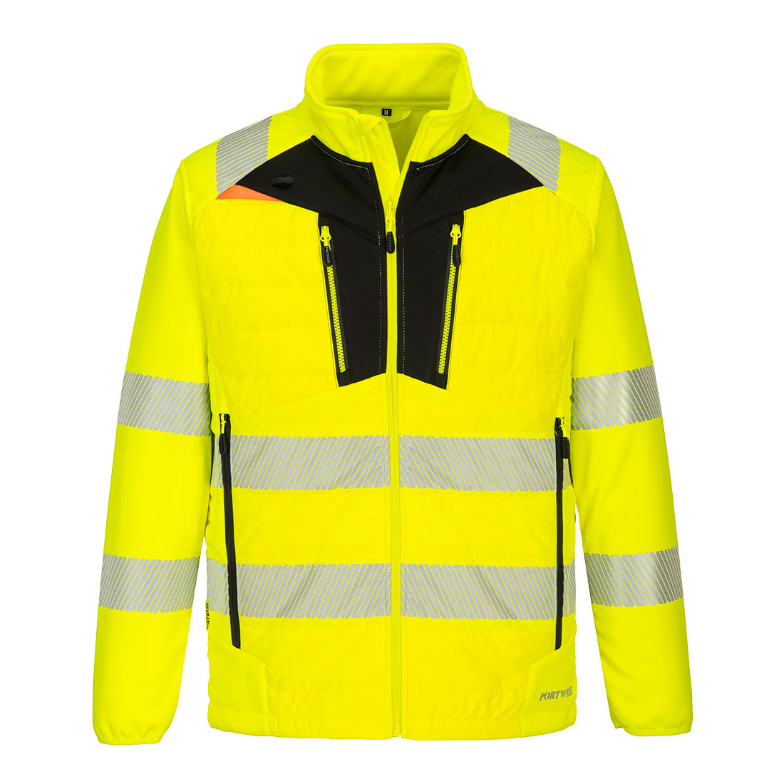 Portwest (DX473) DX4 Hi-Vis Hybrid Baffle Jacket