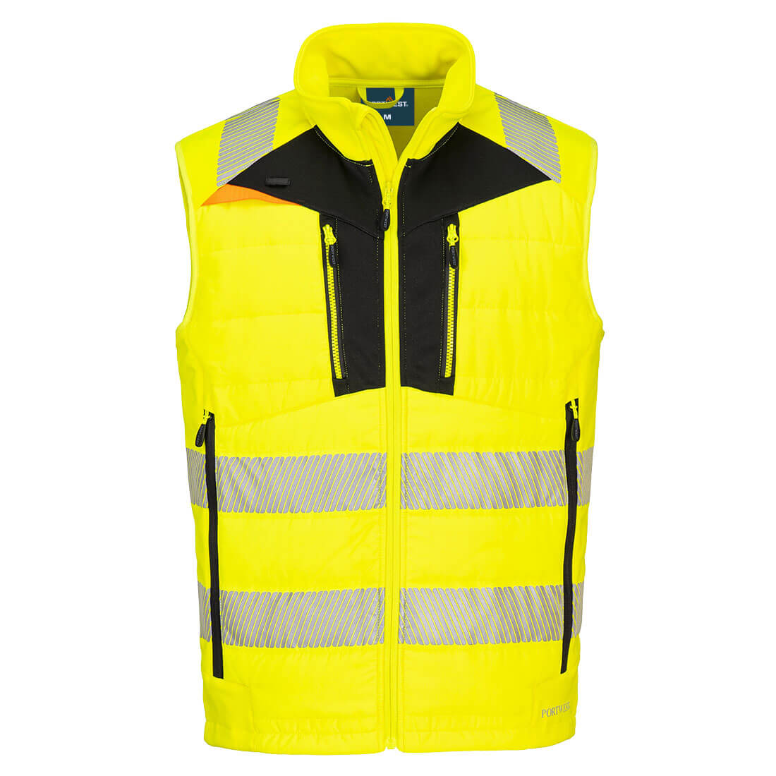 Portwest (DX479) DX4 Hi-Vis Hybrid Baffle Bodywarmer