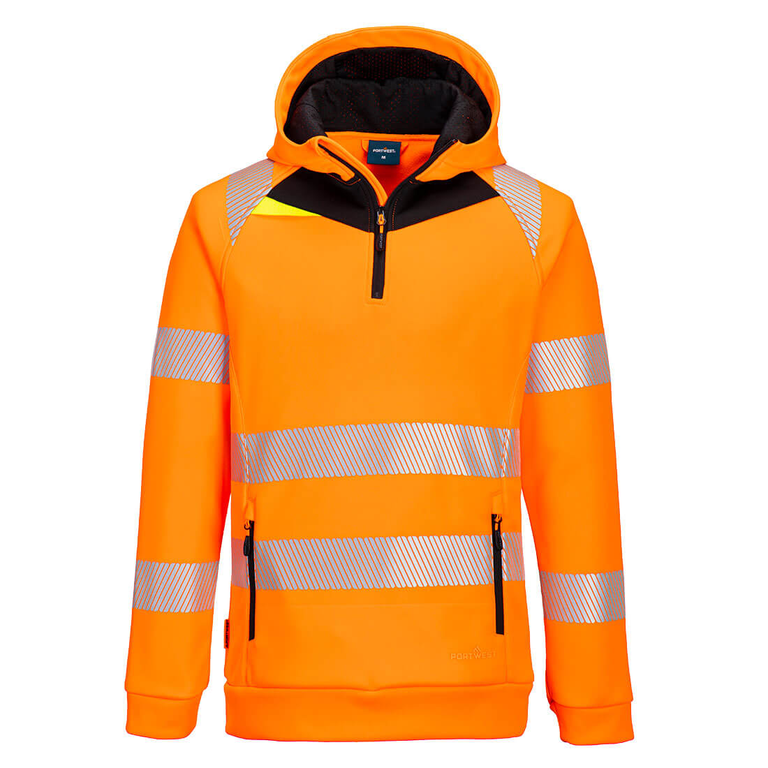 Portwest (DX482) DX4 Hi-Vis 1/4 Zip Hoodie