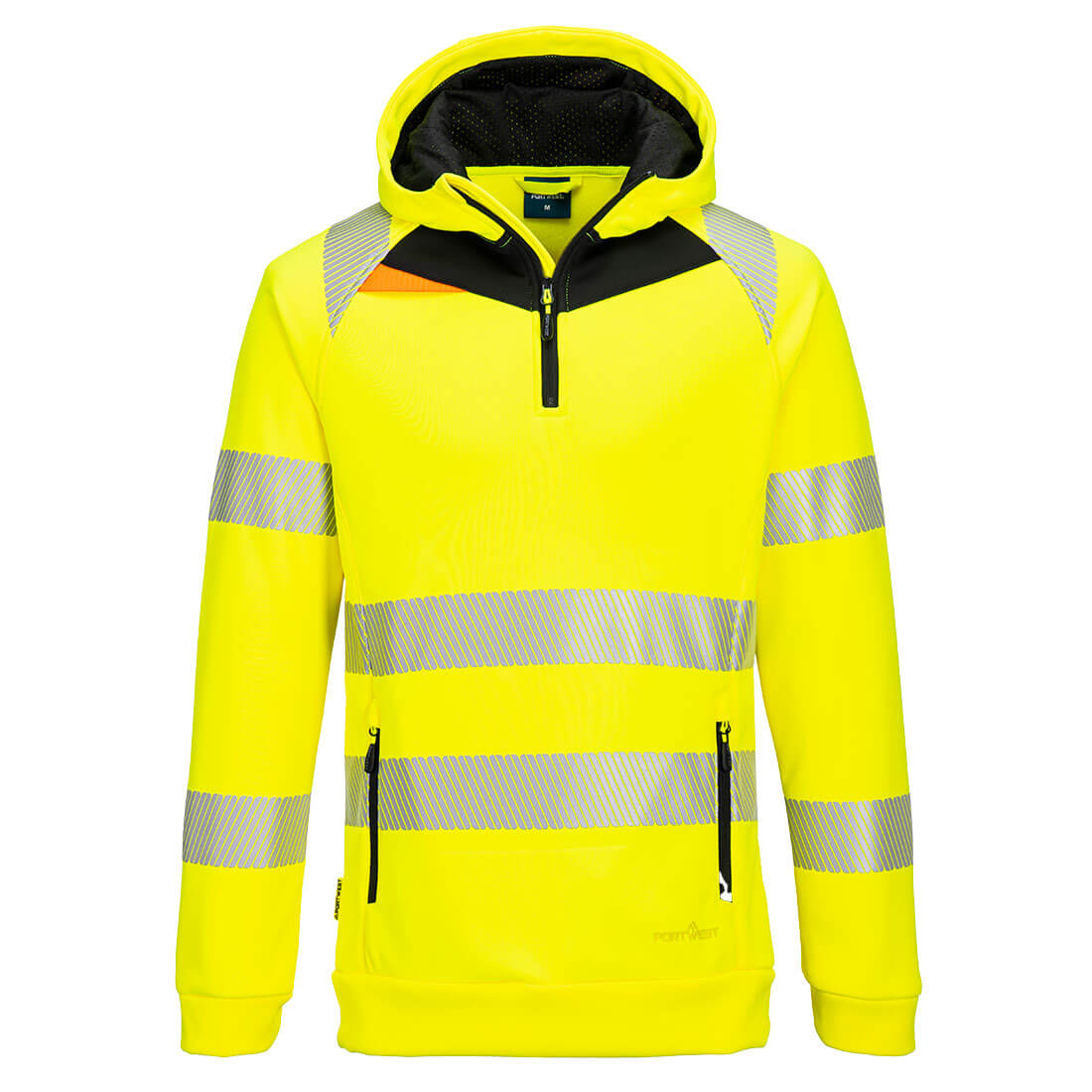 Portwest (DX482) DX4 Hi-Vis 1/4 Zip Hoodie